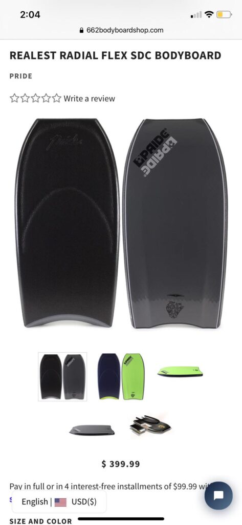 découvrez le bodyboard pride realest pp radial, alliant performance et confort pour rider toutes les vagues avec style et confiance.